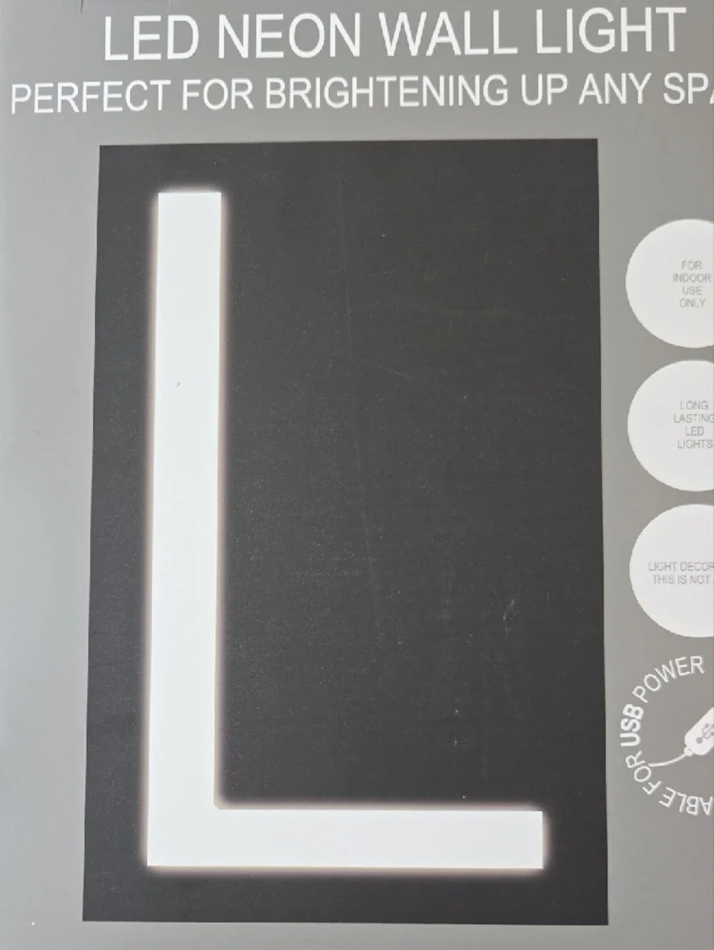 LED Neon Wall Light - Letter 